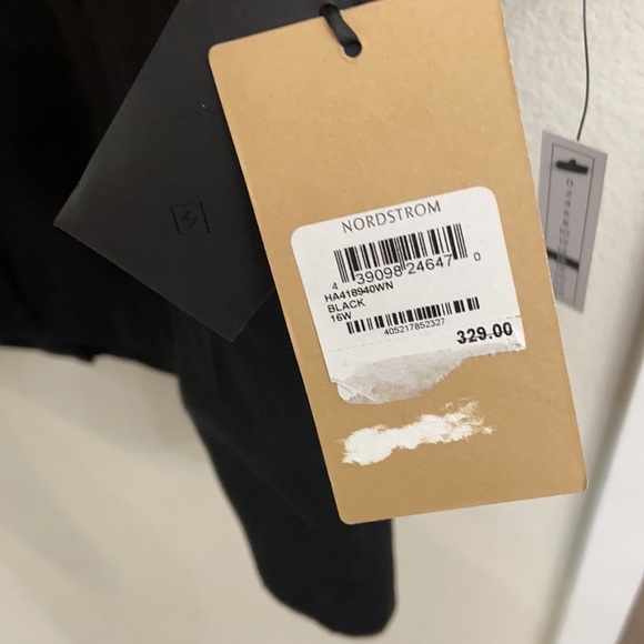 HALOGEN WOOL Single Breasted Notch Collar BLACK - Picture 12 of 17